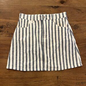 J Galt Striped Skirt